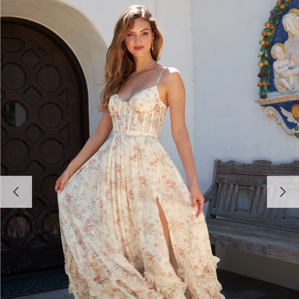 The Carmen Dress in Carmel Valley Rose - Worn once